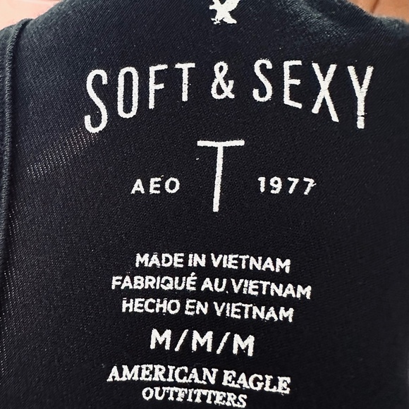 American Eagle soft and sexy black top - Picture 3 of 3